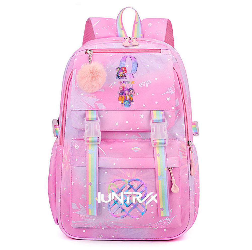 Аниме Милый K-Pop Истребители Демонов Принтованный Рюкзак для Подростка Студента Девушки Мальчика Рюкзак Сумка Книжная Сумка Большая Вместимость Дорожная Сумка Mochila