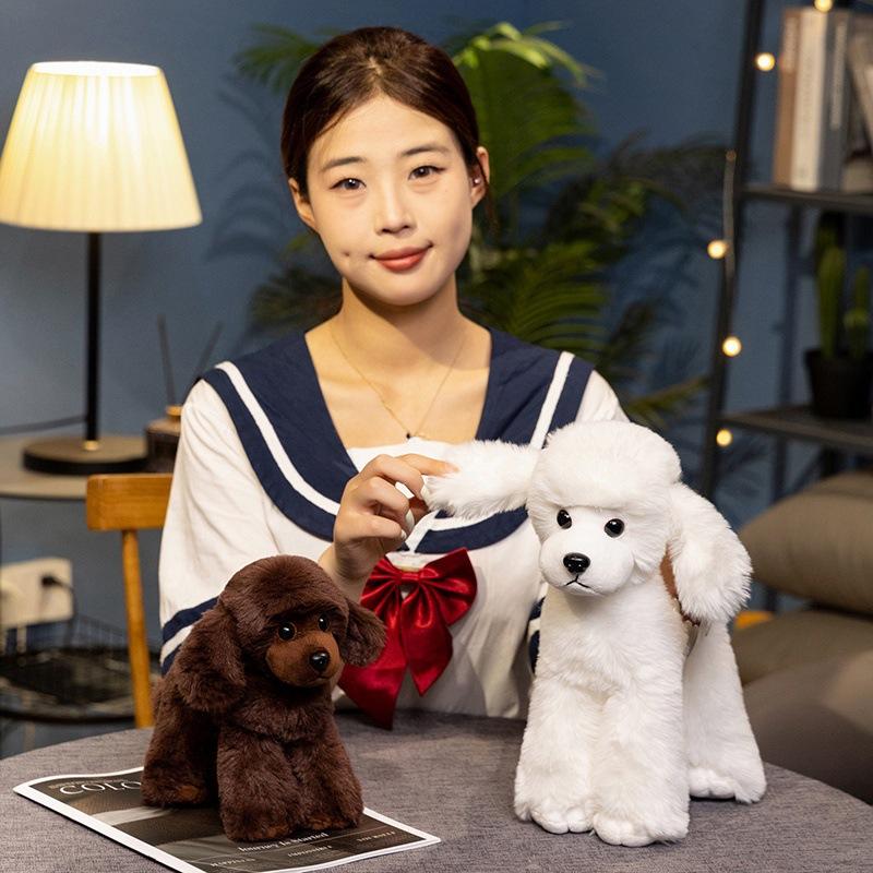 Simulated Poodle Doll Plush Toy Teddy Dog Doll Doll Girl/Child Birthday Gift