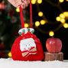 Рождественские подарочные пакеты 3D Снеговик Санта Лось Кукла Многоразовые Рождественские джутовые мешки с ручкой для рождественских сувениров и упаковки праздничных подарков