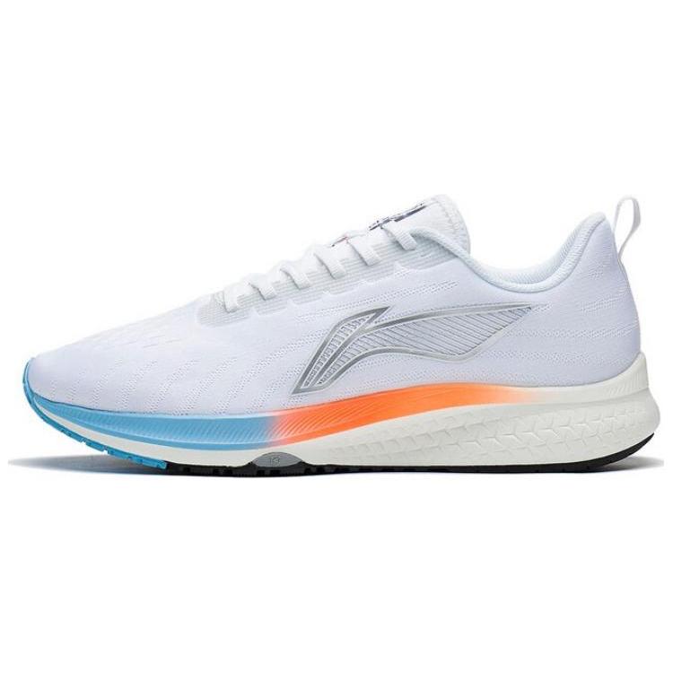 Li Ning Red Hare 5 Тканевые, нескользящие, износостойкие, дышащие, низкие, для бега, мужские, серебристо-белые ARMS009-19