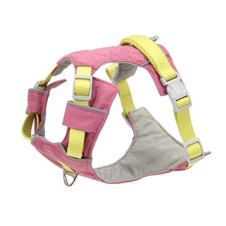 Pet dog chest strap I-shaped reflective dog vest strap can lift and prevent explosion and punch the chest and back of large dogs