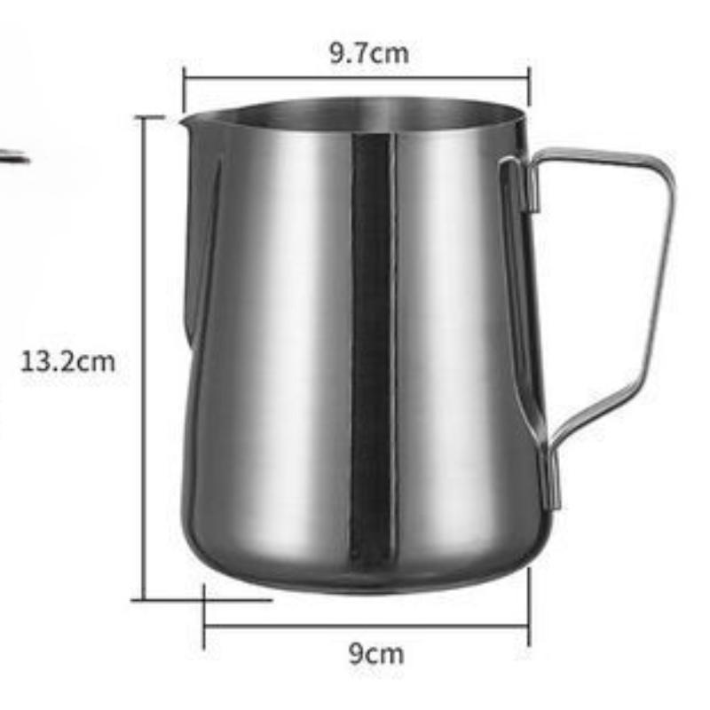 Кувшин для вспенивания молока из нержавеющей стали серебристый вспениватель контейнер для кофе латте металлический кувшин чашка бариста кофейные аксессуары молочник