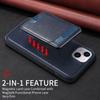 For iPhone 14 Plus Magnetic Case BETOPNICE RFID Blocking Leather Phone Back Cover with Detachable Card Bag