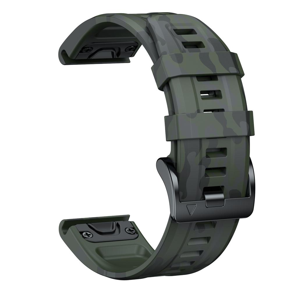 22 мм 26 мм QuickFit Спортивный Камуфляжный Силиконовый Ремешок Для Garmin Fenix 6X 7X Pro Ремешок Для Fenix 6Pro 5Plus Браслет Ремешок Для Часов