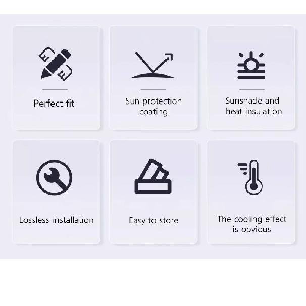 NovaAcc Windshield Sunshade for Tesla Model 3 Highland Model Y 2016-2024 Sun Shield Heat UV Protection Visor AccessoriesWindshield Sunshades 1