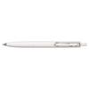 Mitsubishi Pencil Gel Ballpoint Pen Uniball One F 0.38 D White UMNSFT38D.1