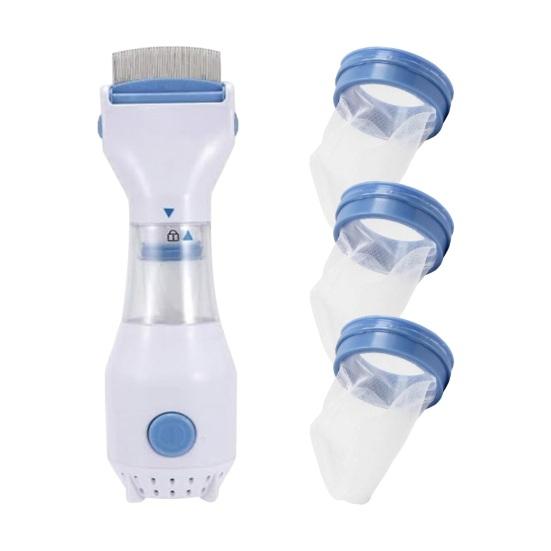 Средство для удаления вшей у домашних животных Расческа для удаления блох и вшей из нержавеющей стали Зубцы из нержавеющей стали Вакуумный гребень для удаления вшей