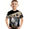 2024 Ретро Курица 3D Принт Повседневная Детская Одежда Топ Футболка Модная Футболка Дети Животные Одежда Для Мальчиков Аниме Короткий Рукав