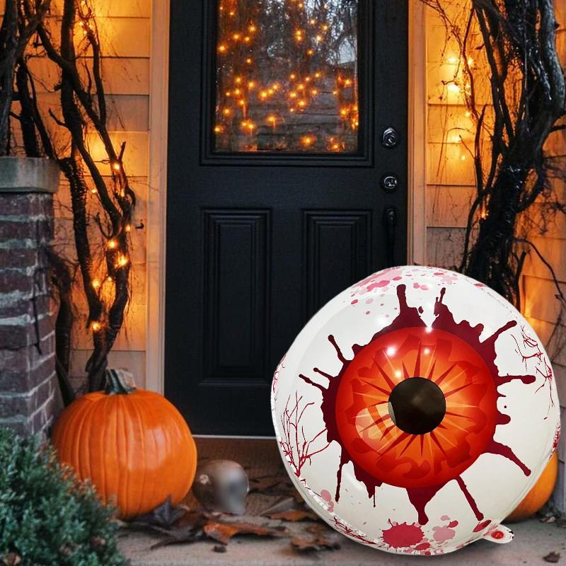 2/4 шт. Форма глазного яблока Темный стиль Хэллоуинские украшения Реквизит для создания хоррор-сцены Фестивальные украшения 22 дюйма
