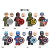 Строительные блоки Lego, игрушки серии «Капитан Америка», минифигурки, модель Стива Роджерса, образовательные игрушки