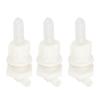 3?Set Lamb Nipple Plastic PP White Veterinary Feeding Pritchard Nipple for Pigs Sheep