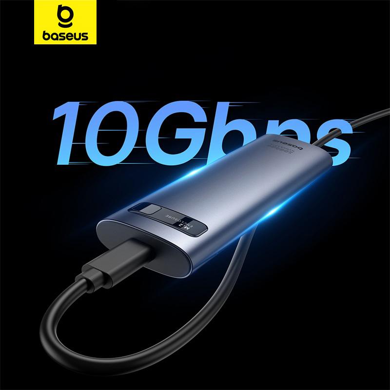 Baseus Корпус M2 SSD NVME SATA Dual Protocol M.2 to USB Type C 3.2 Gen 2 Портативный SSD Sata Nvme Корпус Внешний корпус ПК