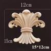 Unique Wooden Figurines Crafts Natural Floral Corner Appliques Frame  Wall Door Decoration