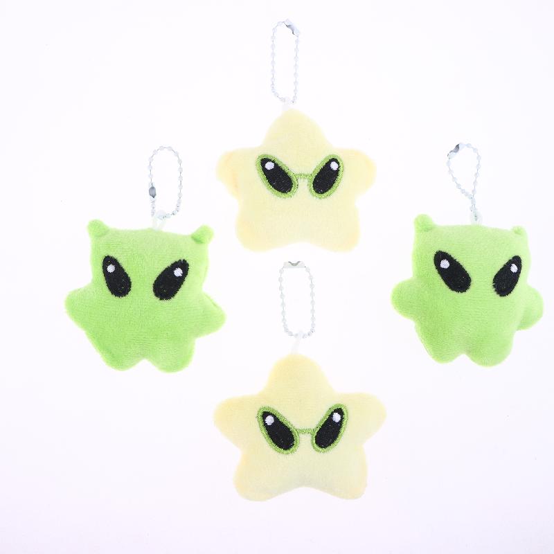 5 шт. Мультяшный плюшевый брелок в виде инопланетянина, милый креативный брелок с мягкой игрушкой, подвеска для сумки, украшение для рюкзака, держатель для ключей для пары