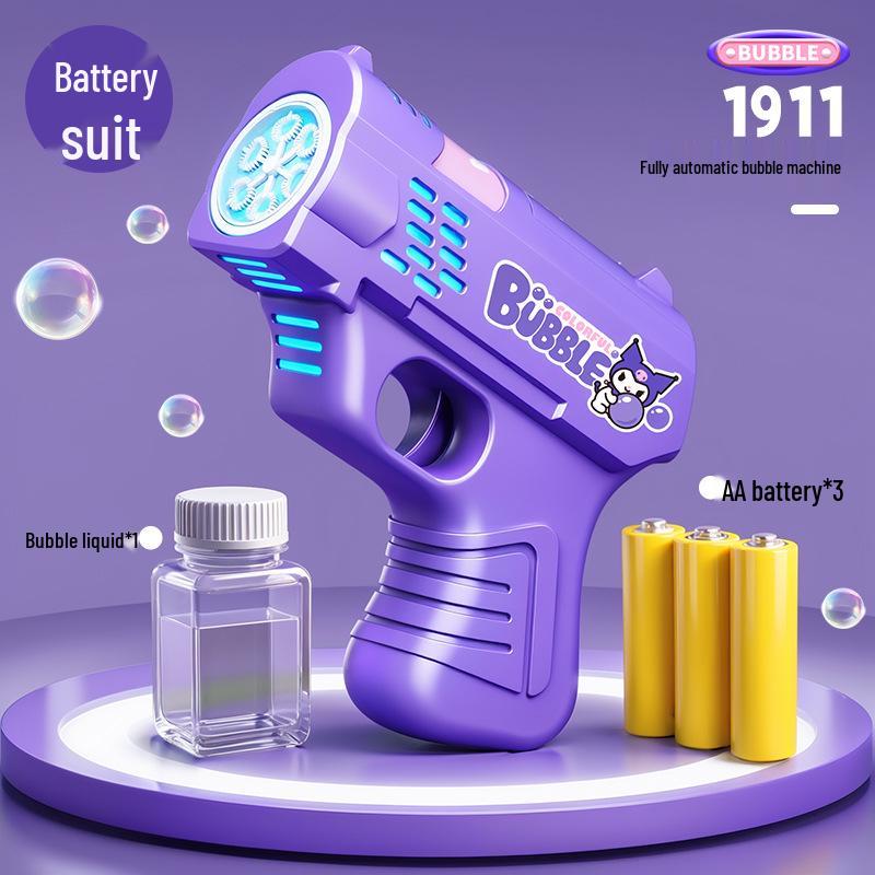 Unicorn Electric Bubble Maker: Kids' Automatic Light-Up Bubble Gun Gift