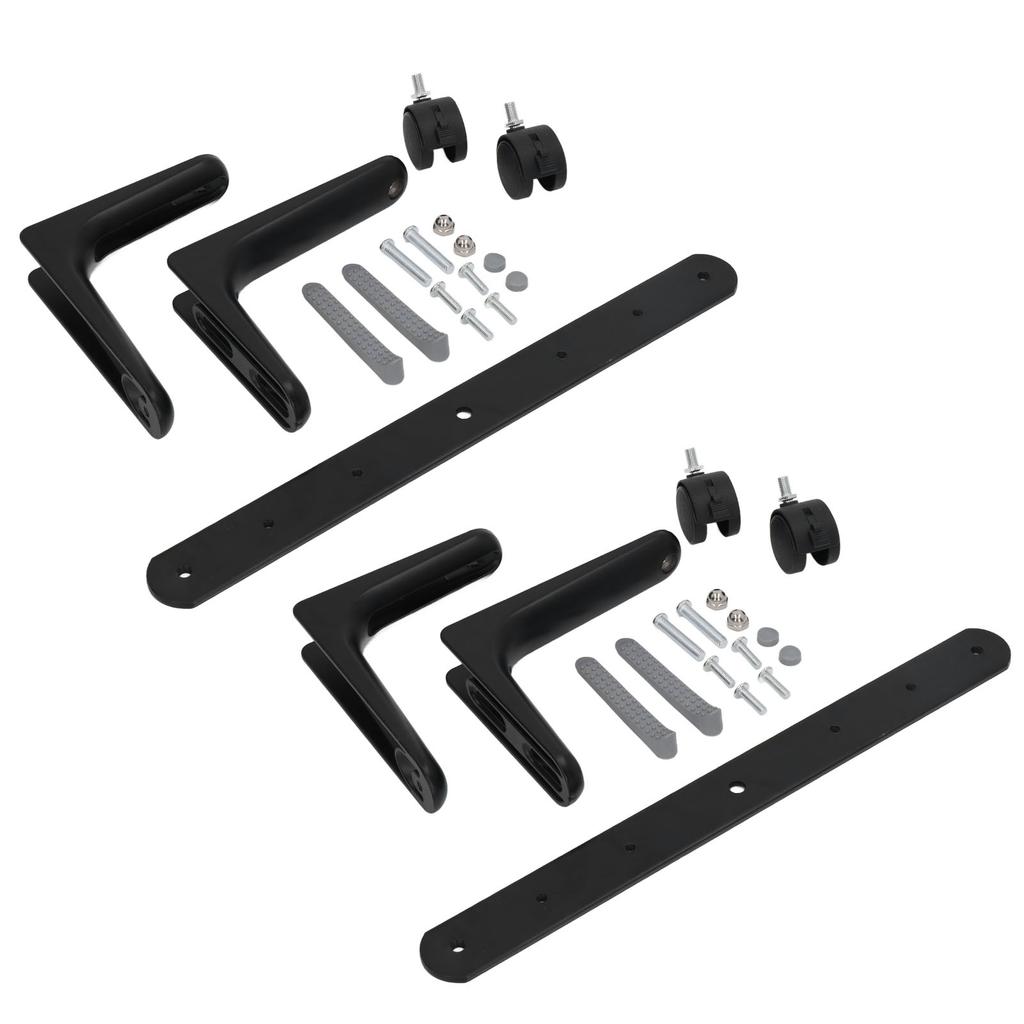 2 шт. Подставка для ширмы-перегородки, регулируемая по ширине, подвижная, из алюминиевого сплава, подставка для ножек перегородки с колесиками, черная