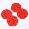 1Pair Creative Spider Web Silicone Car Coaster Anti-slip Cup Holder Mat Non-toxic PVC Auto Interior Accessories Multiple Colors