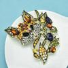 Crystal Fox Brooch for Women Unisex Vintage Animal Party Corsages Pins Gifts
