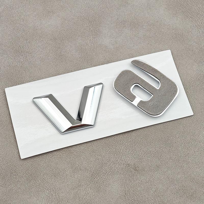 3D ABS Chrome Letters V6 V8 V10 V12 Car Fender Rear Trunk Badge Sticker For W205 W204 W213 W212 W221 Accessories