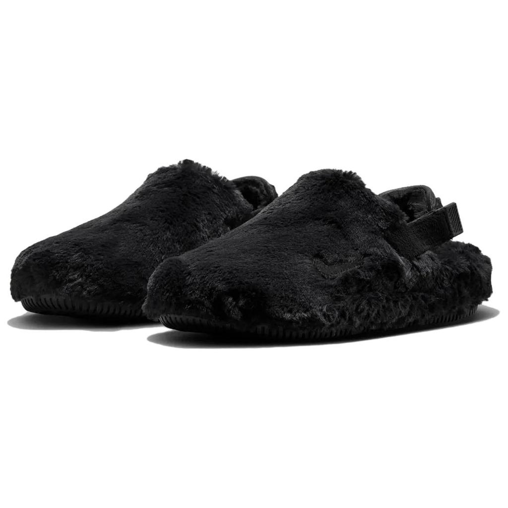 Nike Calm Mule SE Triple Black Fur Women Sneakers FZ3119-001