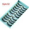 Woman Natural Wispies Lashes 3D Faux Mink Hair Thick Long Eyelashes Extension Tools False Eyelashes