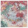 Silk Scarf Women Large Shawls Secret Garden Print Stoles Square Bandana Luxury Kerchief Hijab Scarf Female Foulards 130CM