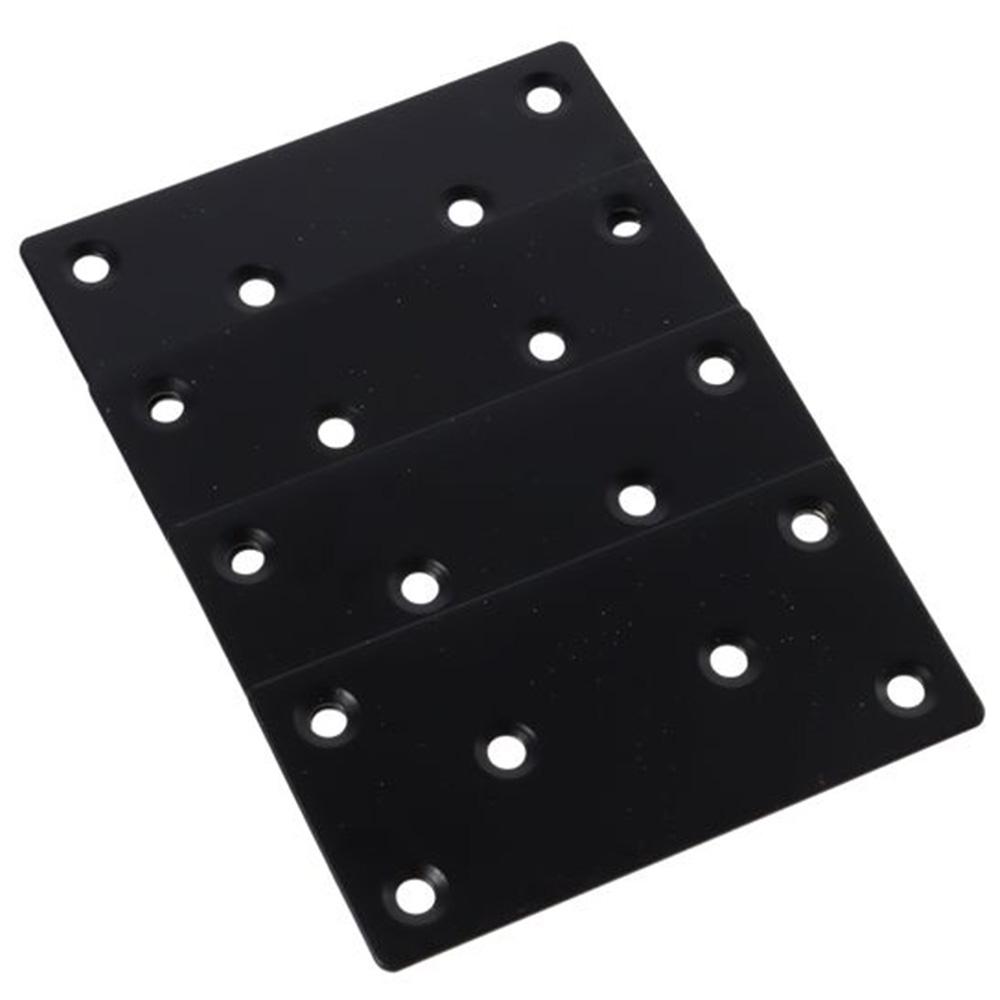 4PCS 100 X 50 mm Metal Bracket Black Fixing Joining Plate Smooth Surface Flat Mending Plate Chair