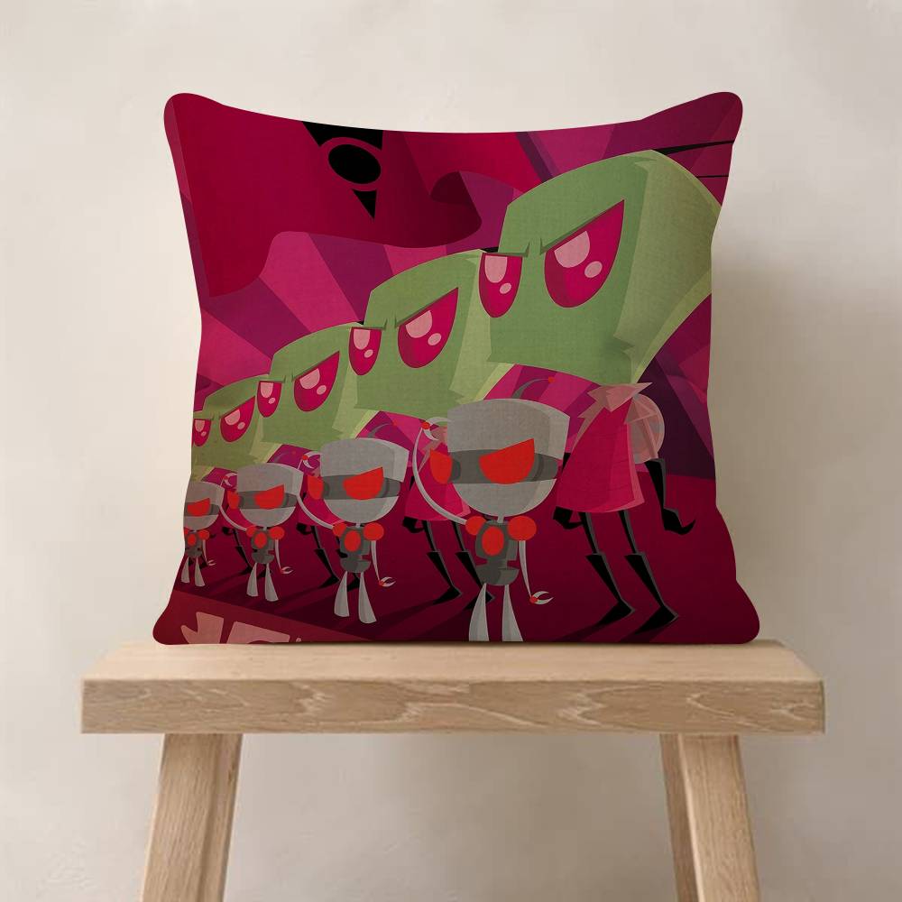 Invader ZIM Мультяшный Фильм Наволочка Мультяшный Подарок Чехол на Подушку Спальня Дом Диван Стул Сиденье Декор Наволочка