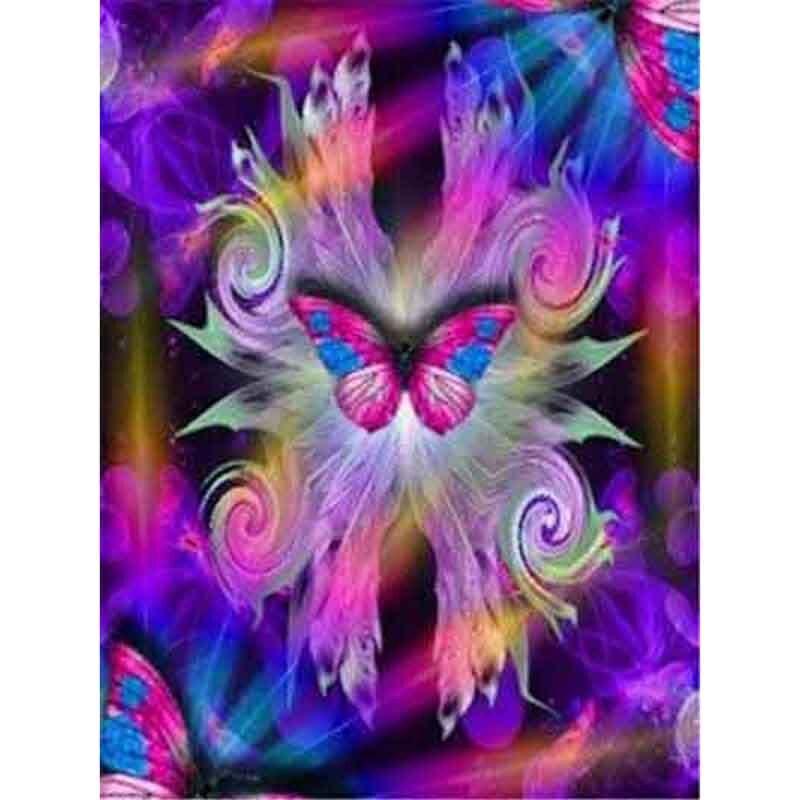 Butterfly DIY 5D Diamond Painting Full Round Rhinestone Animal Mosaic Diamond Embroidery Flowers Cross Stitch Home Decor