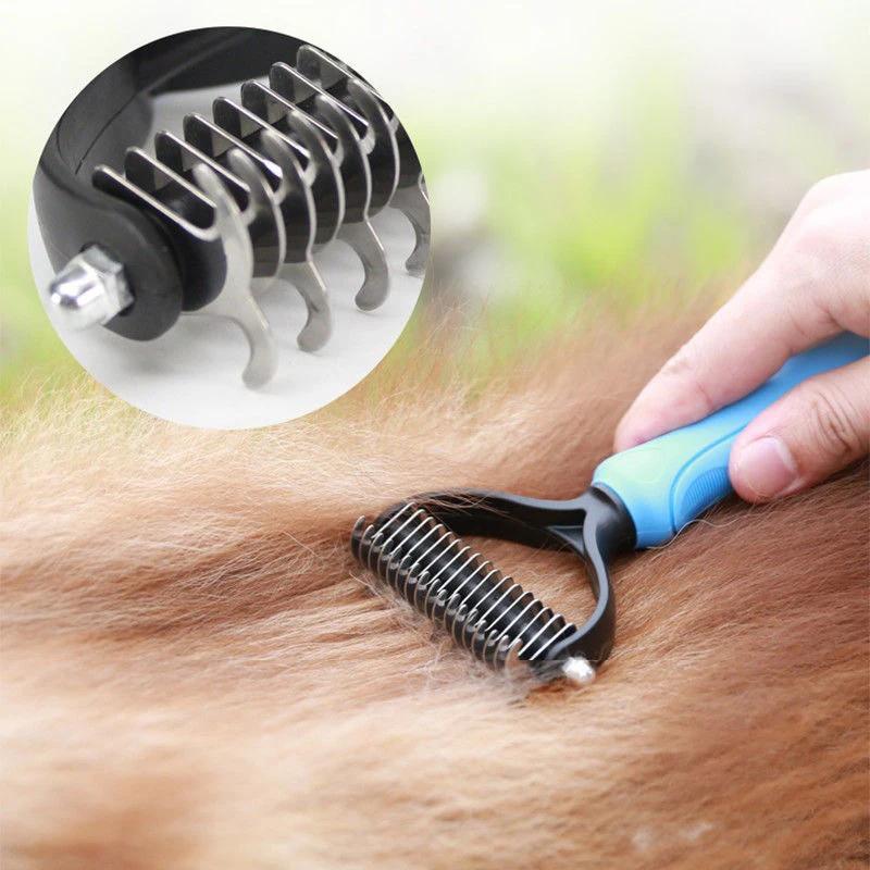Щетка для удаления шерсти у домашних животных, средство для удаления колтунов у домашних животных, расчески для кошек, расчески для удаления шерсти, средства для ухода за собаками, средства для линьки