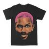 Унисекс черная хлопковая футболка Frank Ocean Минималистичный уличный стиль Повседневный стиль
