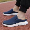 Модная летняя спортивная повседневная обувь для мужчин, дышащие лоферы слипоны, мужские кроссовки, легкие шлепанцы босиком, большие размеры 36-48