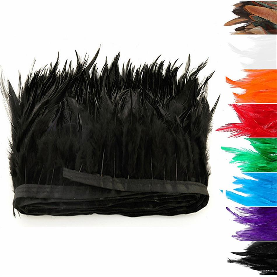 10 метров натуральная тесьма из перьев для шитья одежды, ручной работы, перья для вечеринки, свадьбы, перья для рукоделия, DIY украшение 10-15 см