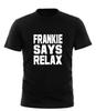 Frankie Says Relax Однотонная белая - Мужская забавная футболка-новинка черная всех размеров