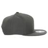 Кепка New Era Snapback Plain 9FIFTY ORIGINAL FIT NE402 Hat Standard Популярная брендовая бейсболка унисекс серая угольная мужская женская [Товар]