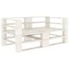 Day and Night - Day and Night 2-seater White Wood Garden Pallet Sofa