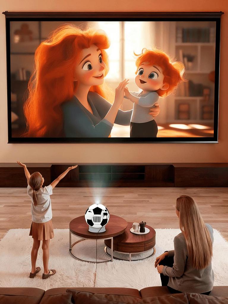 Мини-проектор HD Чемпионата мира: Портативный Bluetooth и WiFi Футбольный Проектор для Улицы