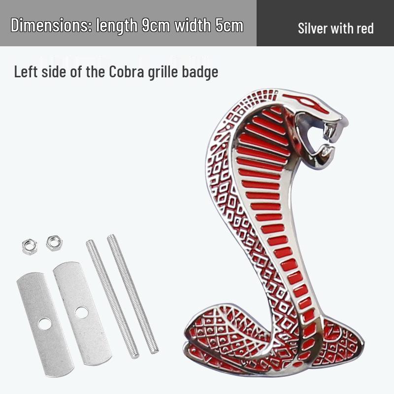 Металлическая решетка с эмблемой змеи кобры для Ford Mustang