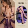 Сексуальное нижнее белье сексуальное кружевное искушение ночная рубашка с подвязками горячая полая юбка с лепестками женская прозрачная пижама