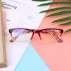 Очки для чтения Charm Women Men +100-400 градусов Пресбиопия Полная оправа для родителей пожилых людей Цветочный принт Clear Vision 1 шт. Анти-синий свет