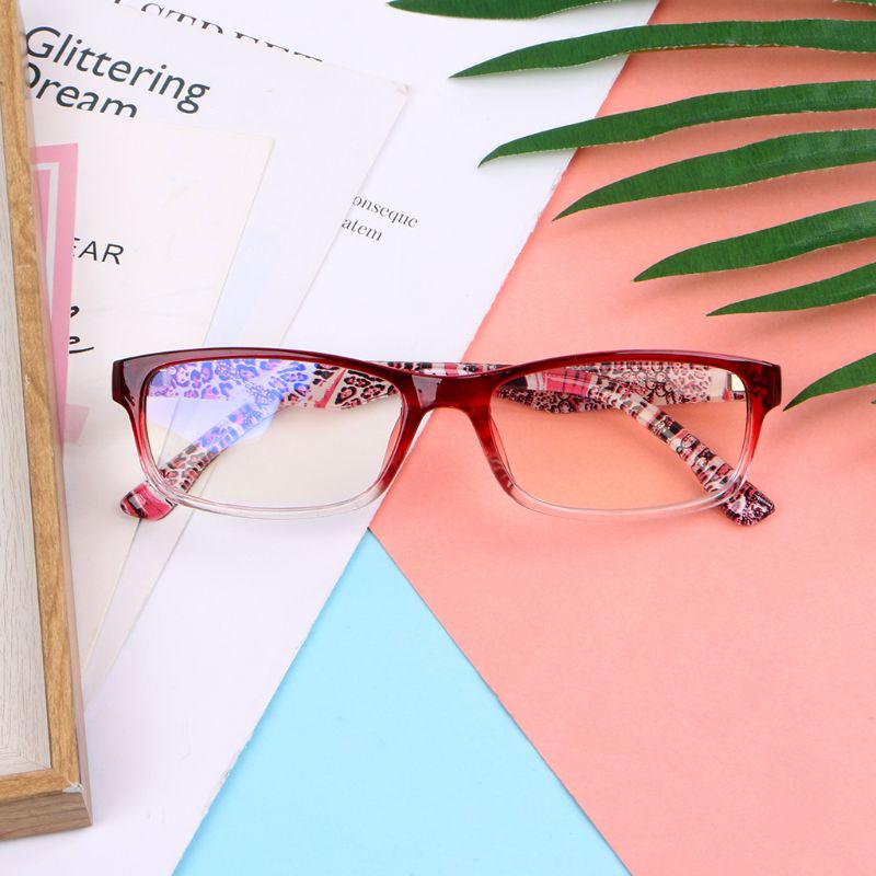 Очки для чтения Charm Women Men +100-400 градусов Пресбиопия Полная оправа для родителей пожилых людей Цветочный принт Clear Vision 1 шт. Анти-синий свет