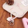Y2K Aesthetic Pearl Bow Hello Kitty Keychain Pendant Trendy Cute Sweet Kt Cat Keyring Bag Charms Key Holder For Girls Gift