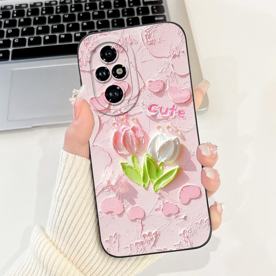 For Honor 200 Pro Case ELP-AN00 Cute Panda Cartoon Cover Shockproof Soft TPU Phone Case For Honor 200 Pro Honor200 Fundas Bumper