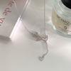 Ожерелье с кисточками Love Tassel, модное, милое, универсальное, цепочка на ключицу, легкая роскошь, усыпанная бриллиантами, ощущение высокого класса