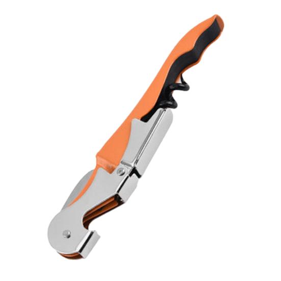 Красный штопор для вина, высокопрочный, устойчивый к коррозии, эргономичная ручка, складной, нержавеющий, ручной, 3-в-1, открывалка для бутылок, штопор с резаком, товары для дома