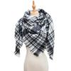 Women's Shawl New Scarf Autumn and Winter Large Plaid Triangle Scarf