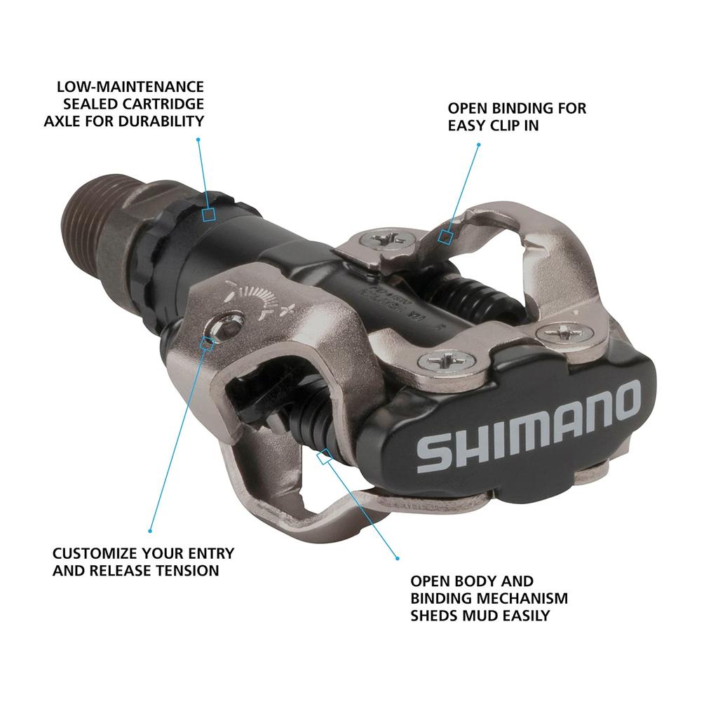 SHIMANO Pedal Black MTB Cleat Included EPDM520L (SPD) PD-M520-L SM-SH51