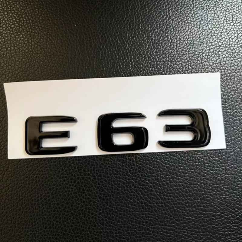 For black car letters E63 E63S logo logo sticker car suitcase badge decal Mercedes Benz E63 E63S W213 accessories IZ9