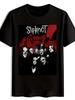 Графическая футболка Slipknot - Черная с коротким рукавом, круглым вырезом, летняя