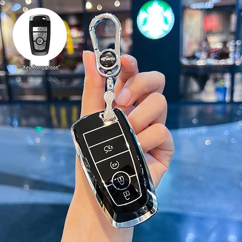 Чехол для ключей Ford Edge L для Explorer, Mondeo, Focus, Ranger, Escape, Evos, Mustang Пряжка